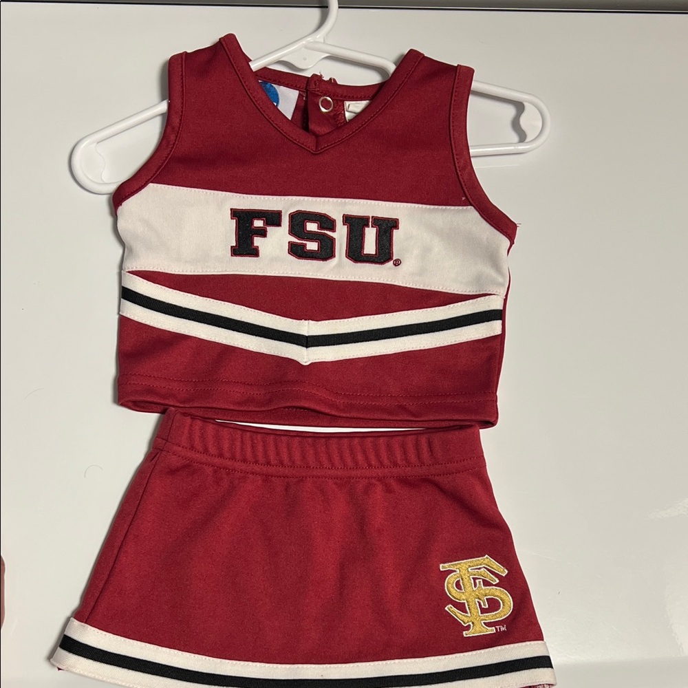 FSU Florida State 0/3 Month Baby Cheerleader Outfit